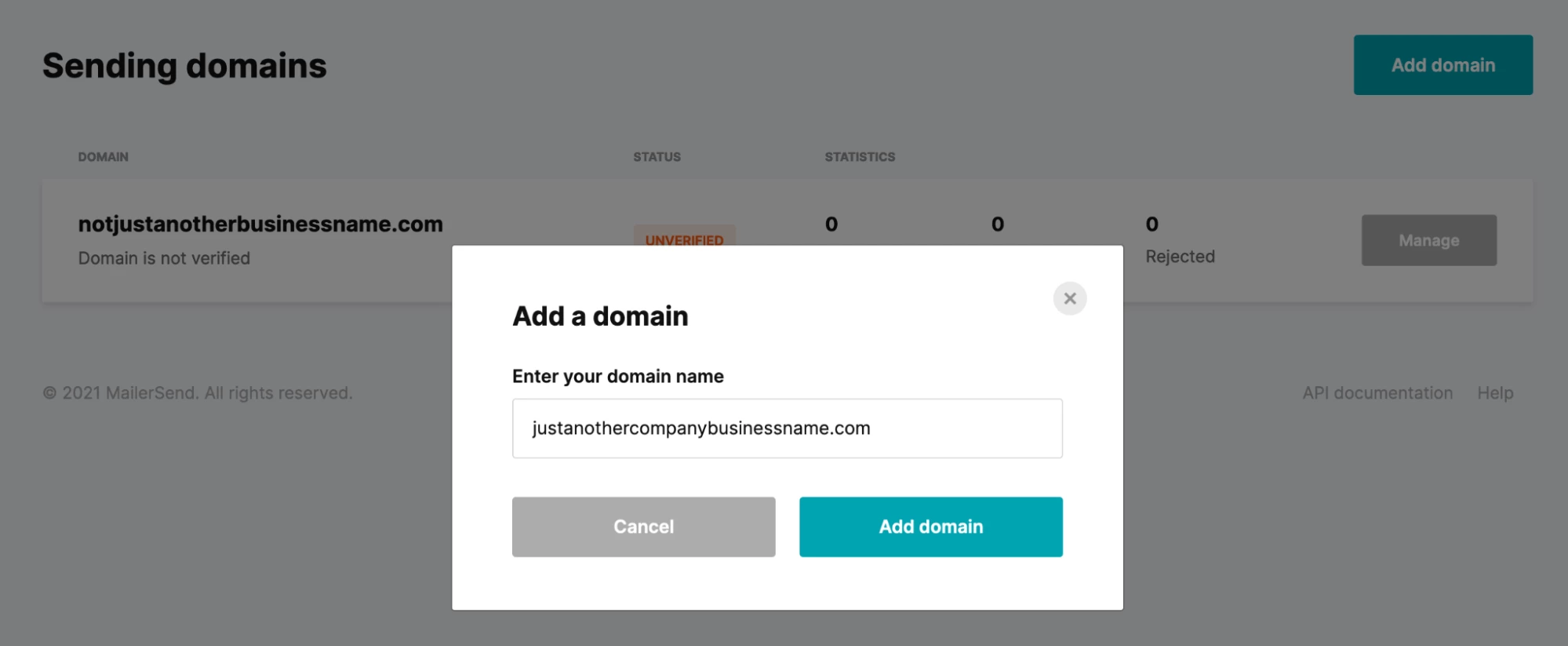 Add new domain to existing domains