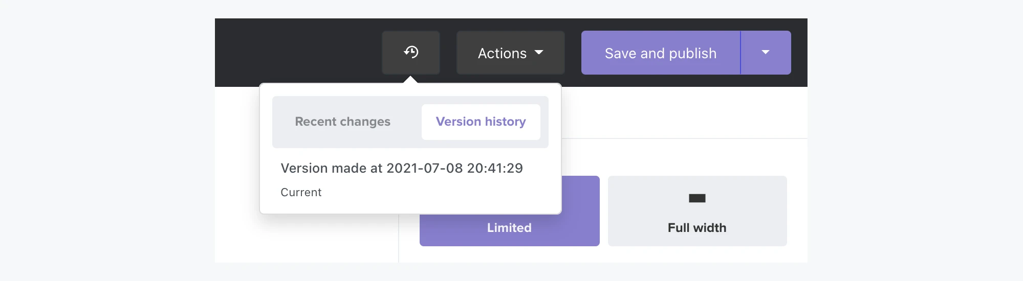 Version tracking