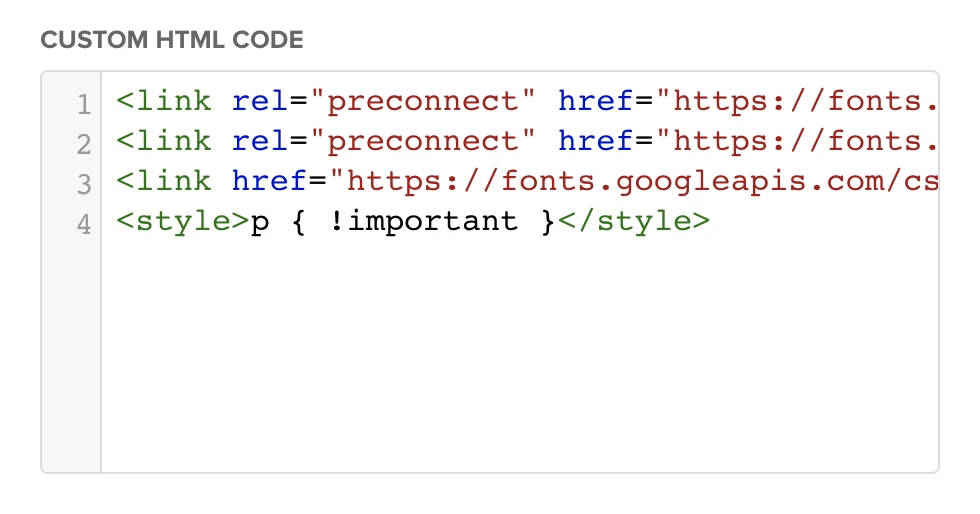 Add style code