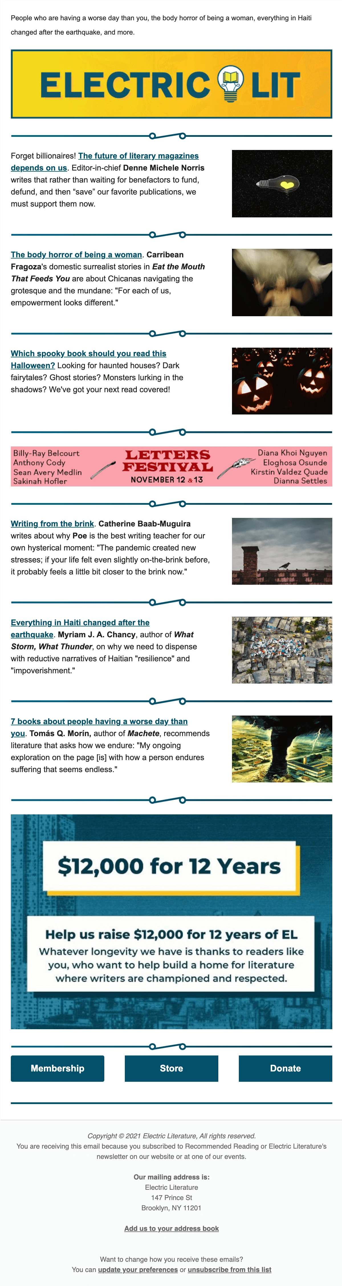 marketing email newsletter example