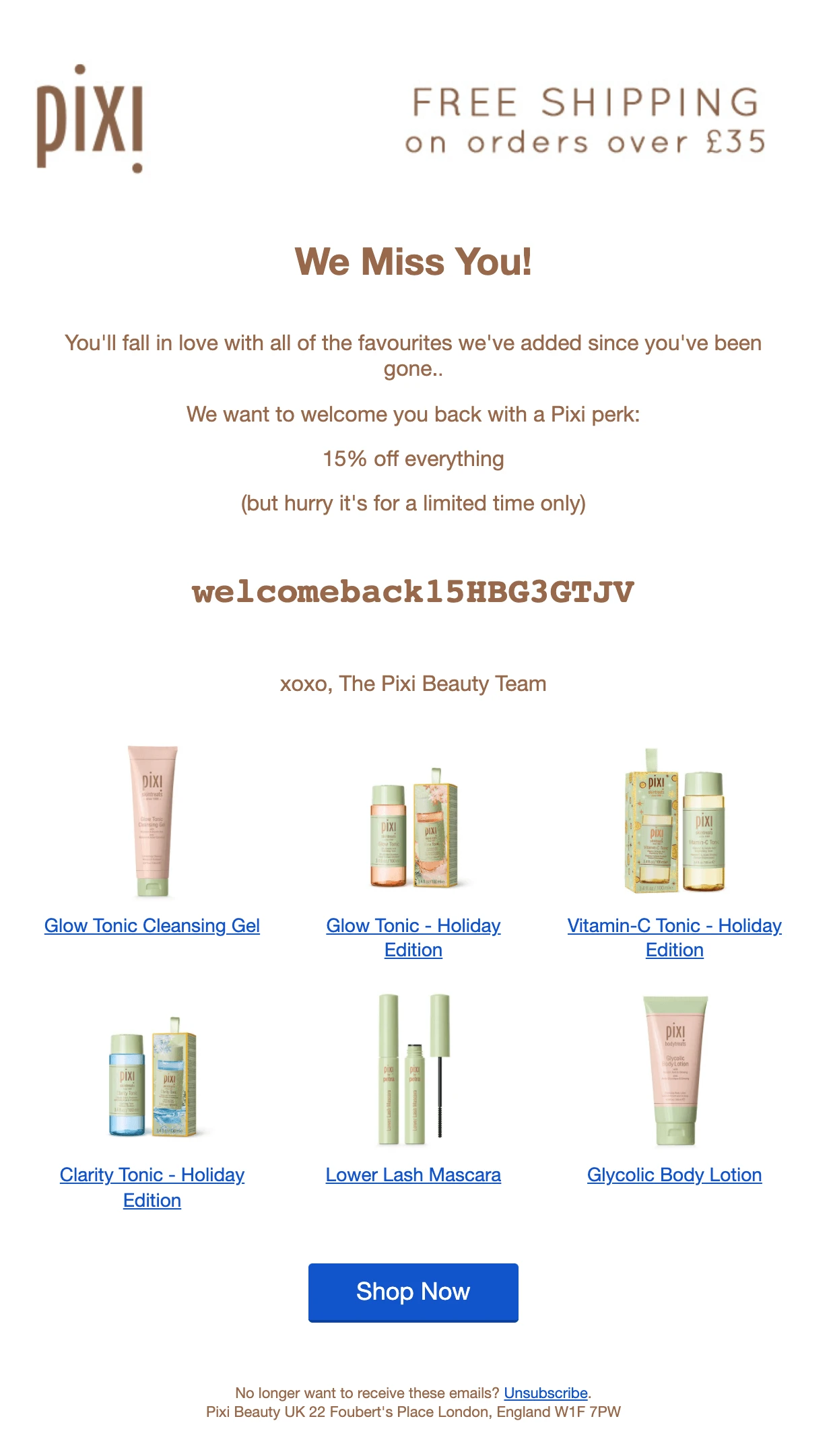 reengagement email marketing campaign example