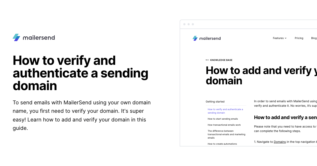 How to Verify and Authenticate a Sending Domain