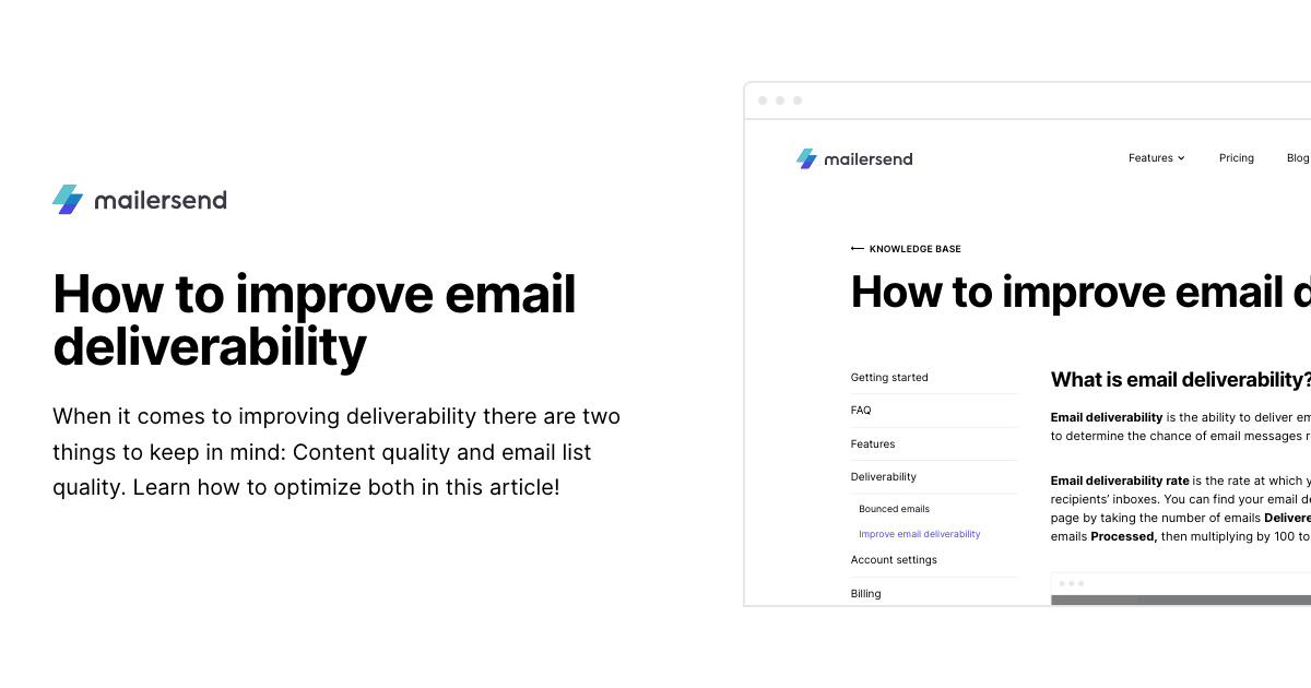 How to Improve Email Deliverability