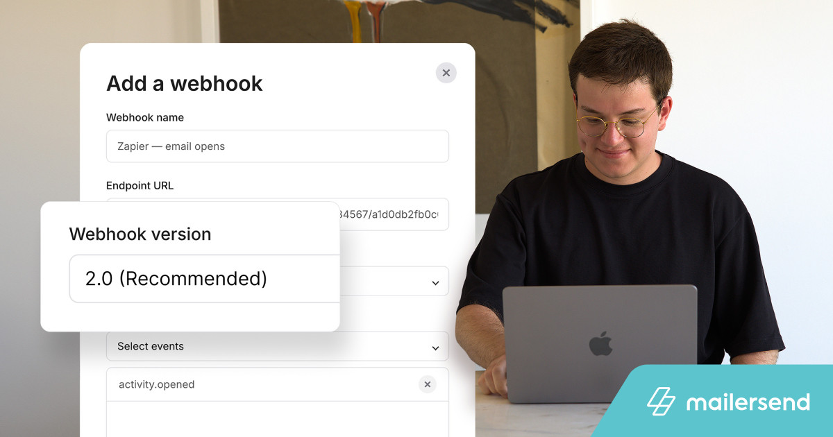 MailerSend Webhooks 2.0 for lighter, faster payloads - MailerSend