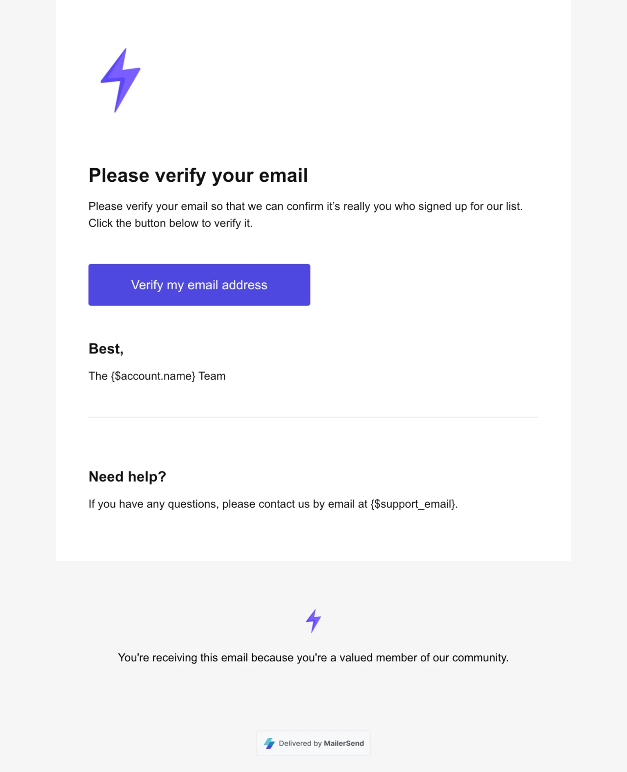 Double opt-in verification