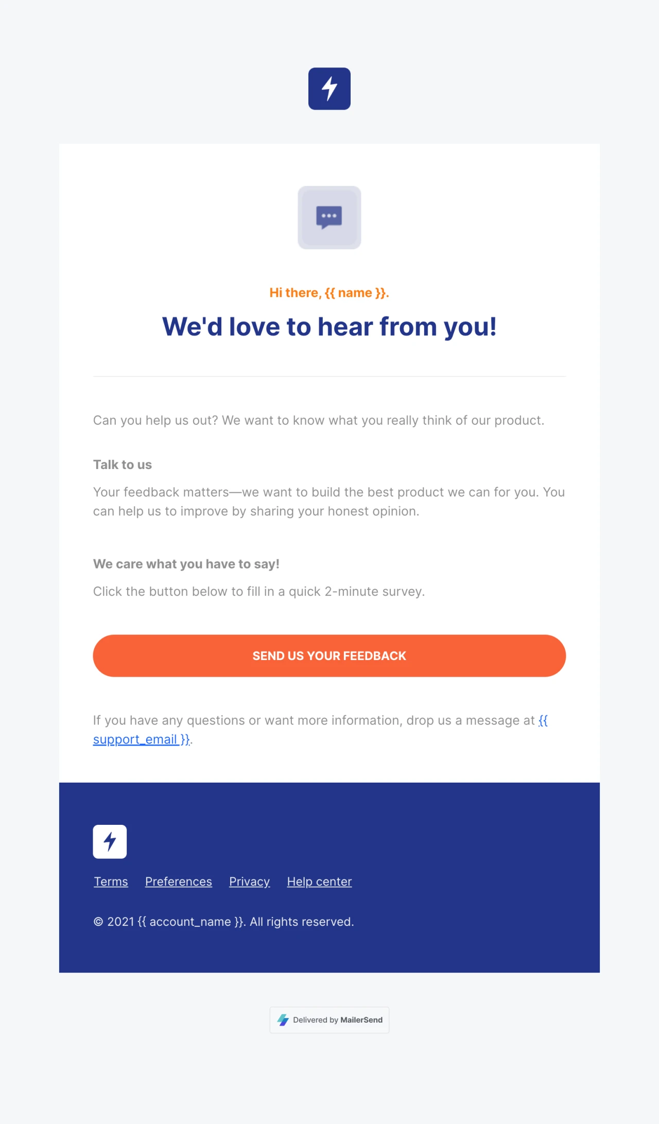 Customer feedback