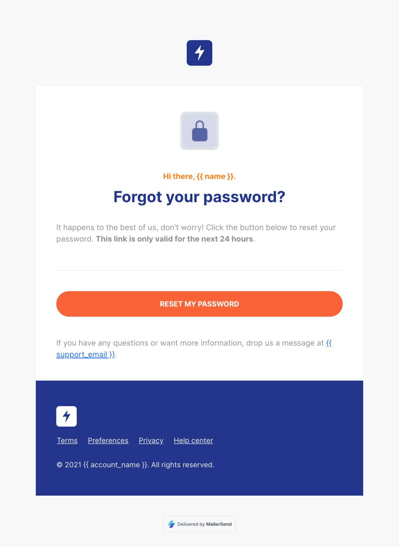 Password reset