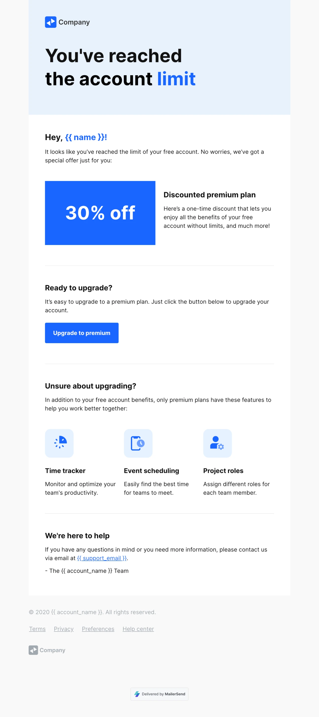 Subscription upgrade
