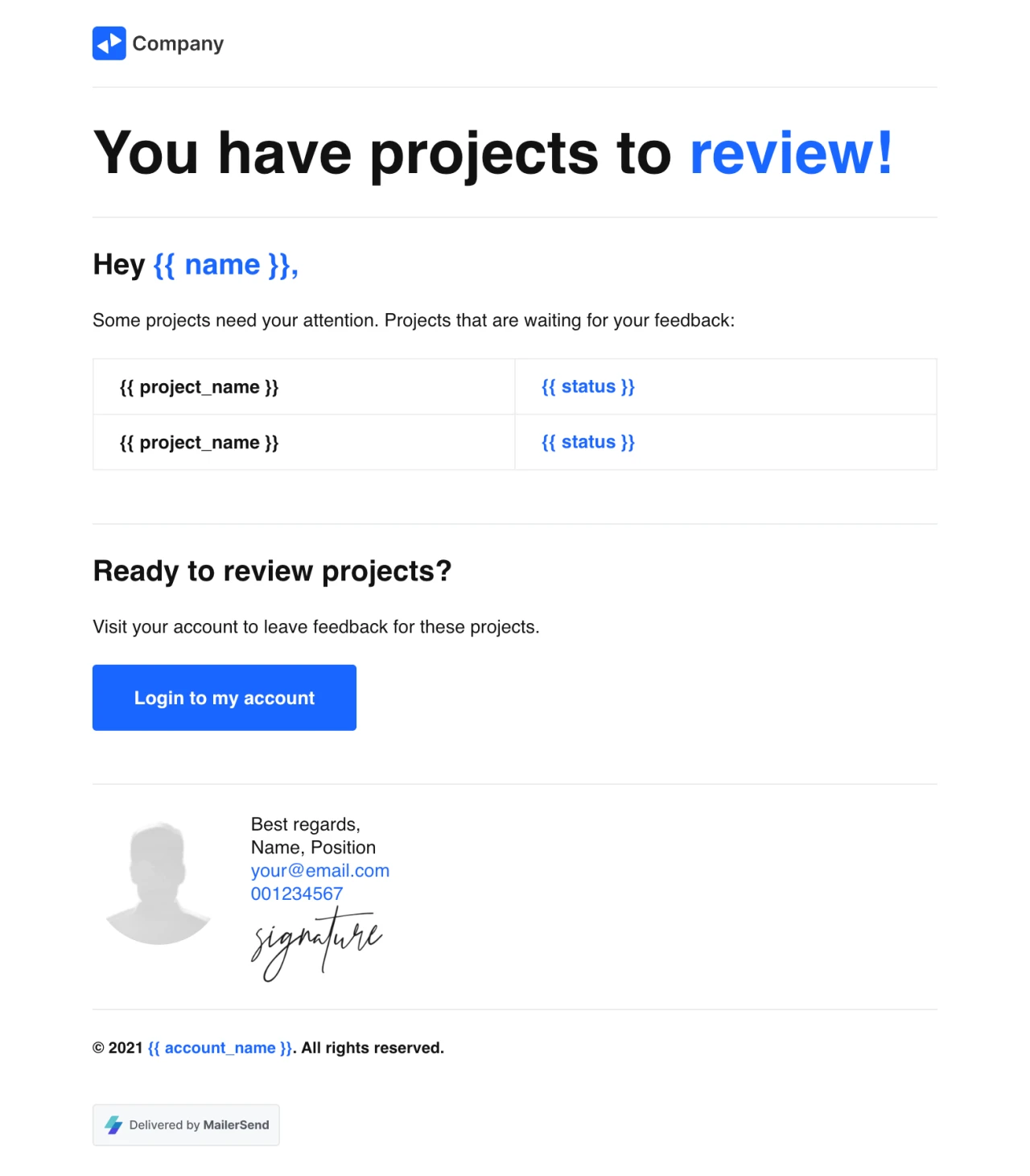 Reminder to review rich text